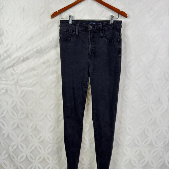 J. Crew Curvy Toothpick Black Washed Skinny Jeans Size 30 - Picture 2 of 9